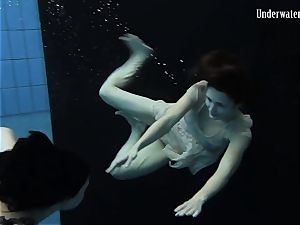 two gals swim and get naked magnificent